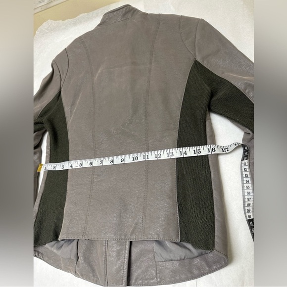 Gray Suede Moto Jacket - Picture 4 of 5